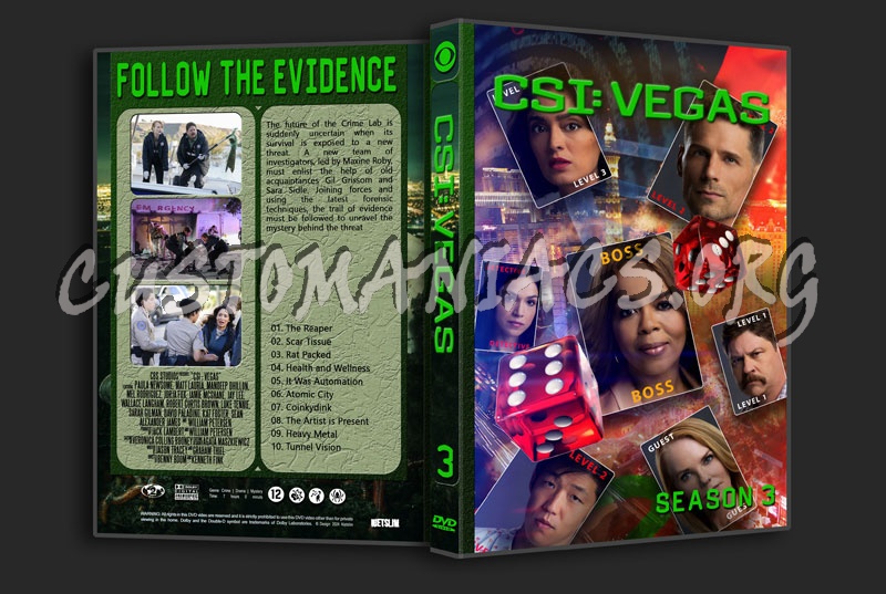 CSI : Vegas season 3 dvd cover