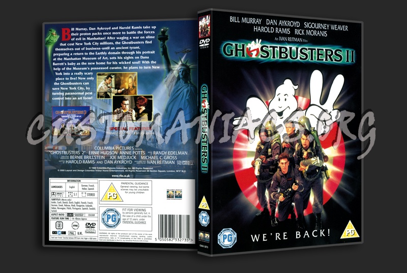 Ghostbusters 2 dvd cover