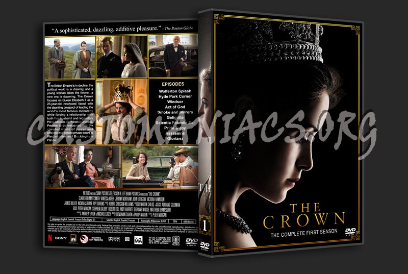 The Crown - The Complete Series (spanning spine) dvd cover