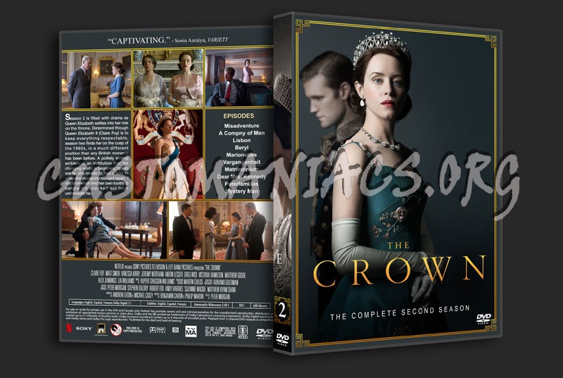 The Crown - The Complete Series (spanning spine) dvd cover