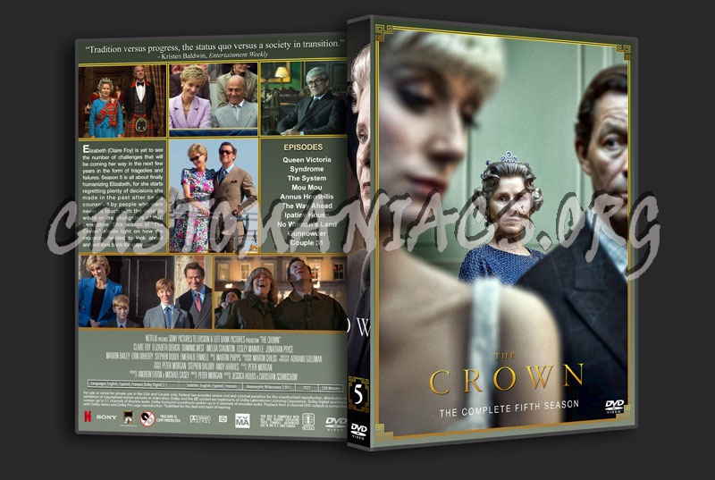 The Crown - The Complete Series (spanning spine) dvd cover