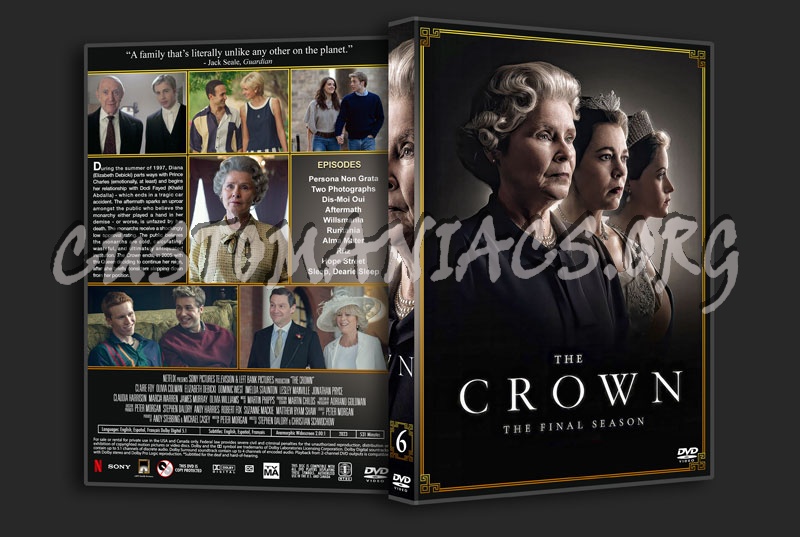 The Crown - The Complete Series (spanning spine) dvd cover