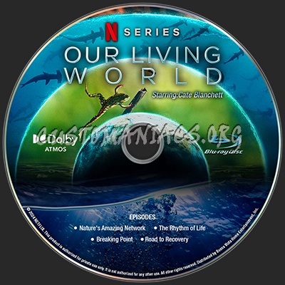 NETFLIX - Our Living World (2024) Blu-ray Label blu-ray label