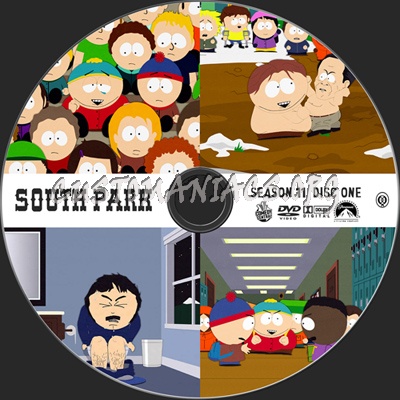 South Park Season 11 dvd label