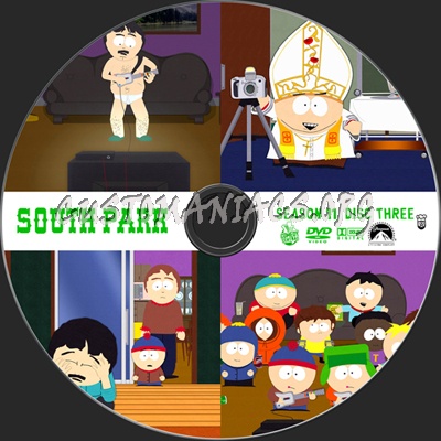 South Park Season 11 dvd label