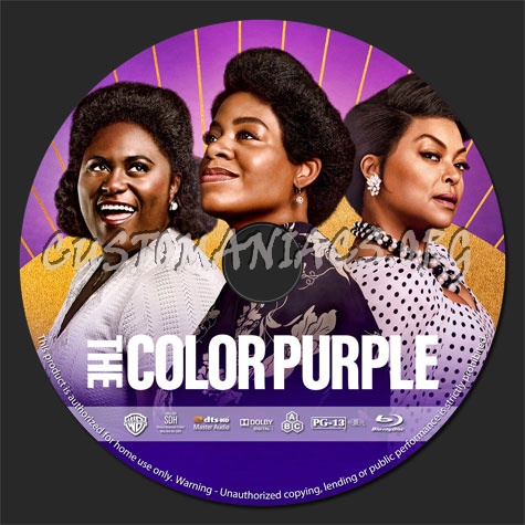 The Color Purple (2023) blu-ray label
