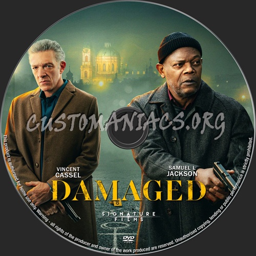 Damaged dvd label
