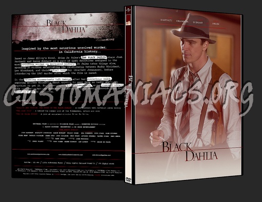 The Black Dahlia dvd cover