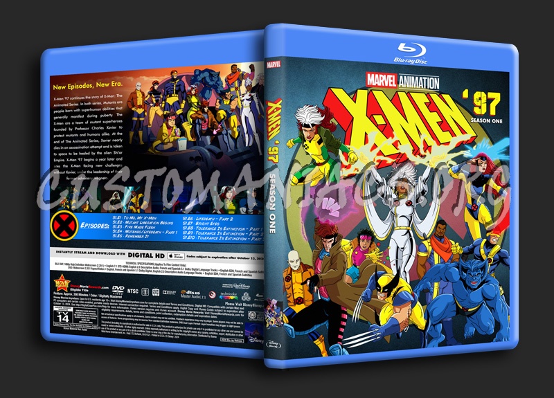 X-Men 97 - Season 1 blu-ray cover