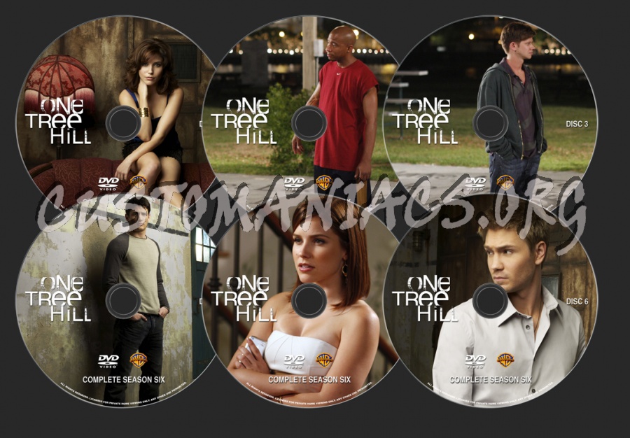 One Tree Hill Season 6 dvd label