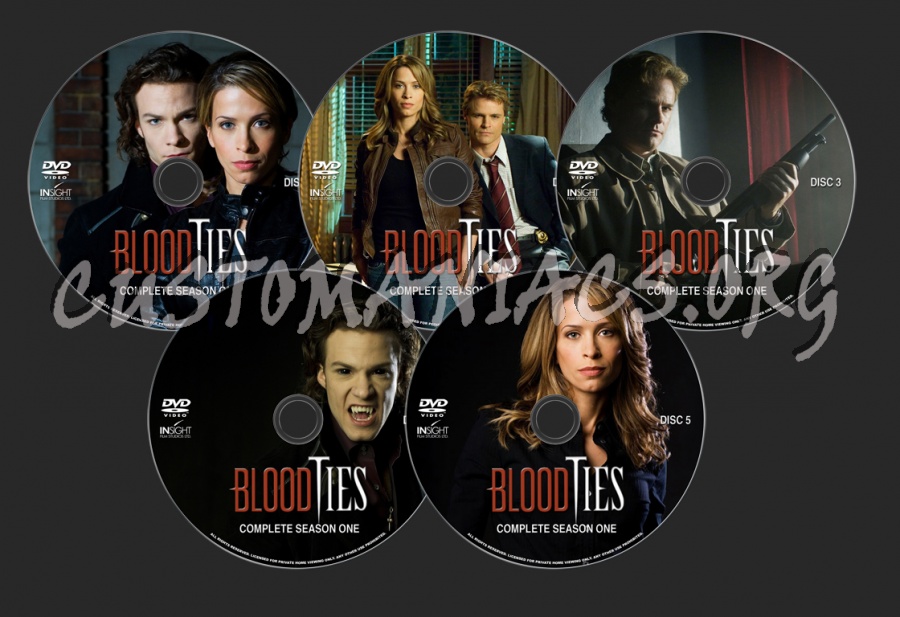 Blood Ties Season 1 dvd label