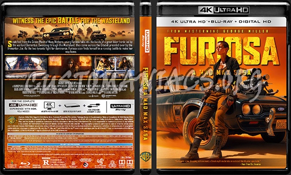 Furiosa A Mad Max Saga 4K blu-ray cover
