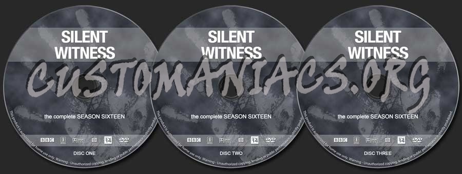 Silent Witness - Season 16 dvd label