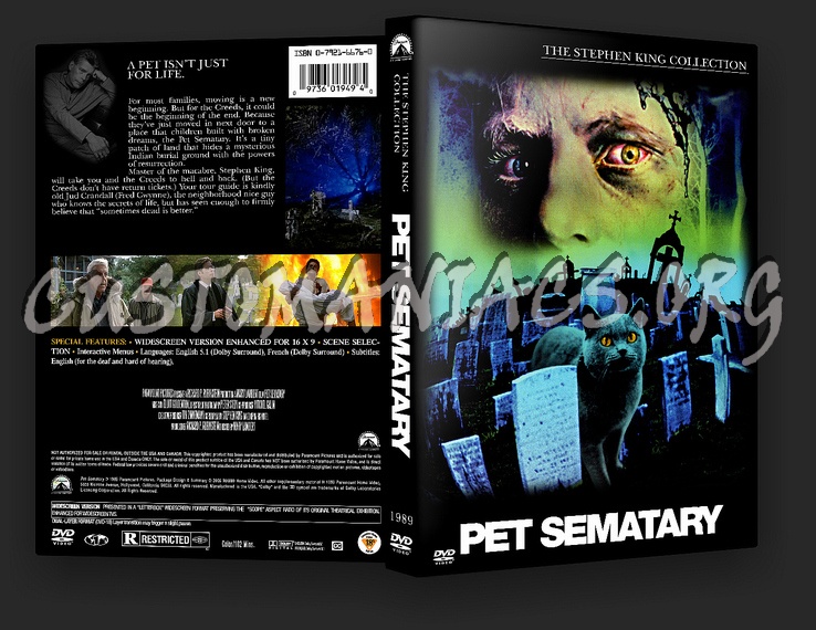 Pet Sematary dvd cover