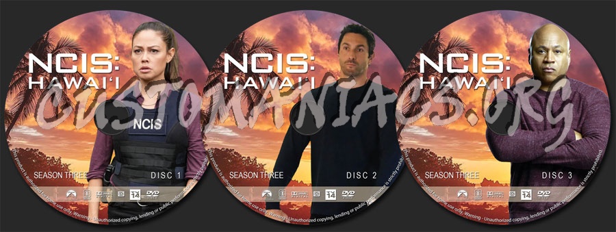 NCIS: Hawaii - Season 3 dvd label
