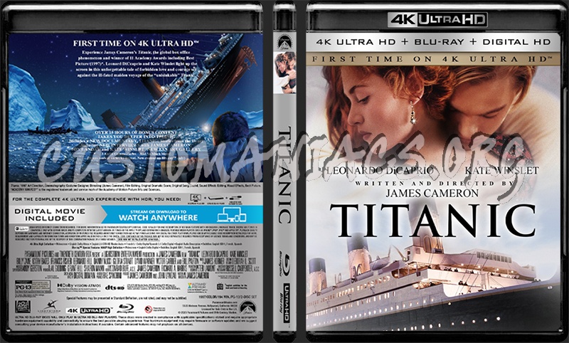 Titanic (1997) 4K blu-ray cover
