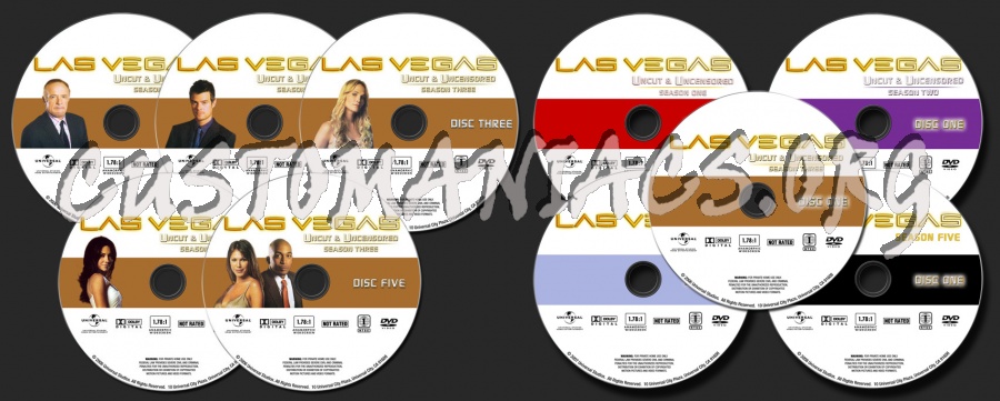 Las Vegas Season 1-5 dvd label