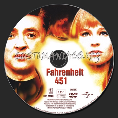 Fahrenheit  451 dvd label