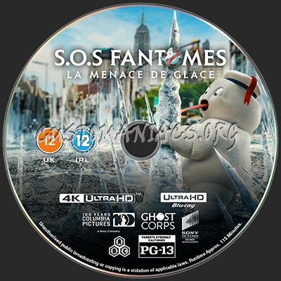 Ghostbusters - Frozen Empire (2024) 4K blu-ray label