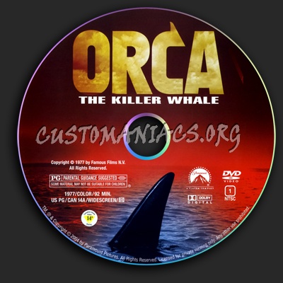 Orca dvd label