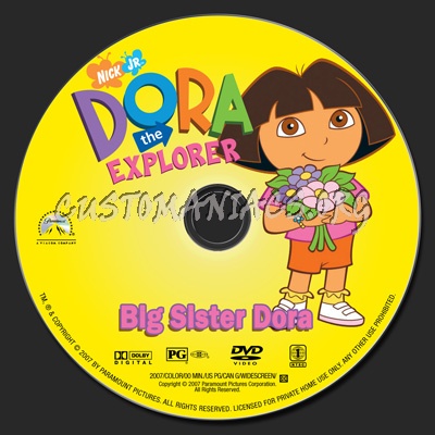 Big Sister Dora dvd label