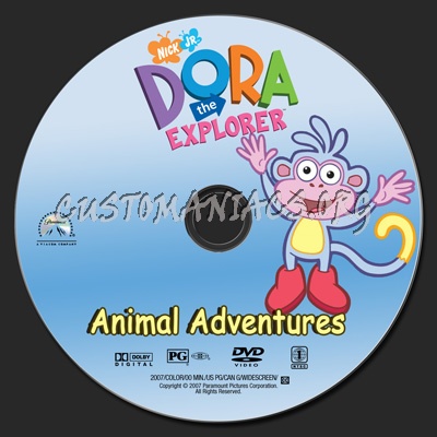 Animal Adventure dvd label