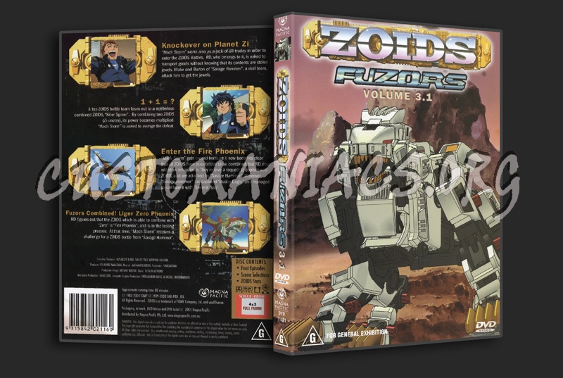 Zoids Fuzors Volume 1 dvd cover