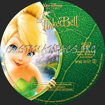 Tinker Bell dvd label