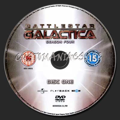 Battlestar Galactica Season 4 dvd label