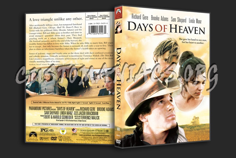 Days of Heaven dvd cover