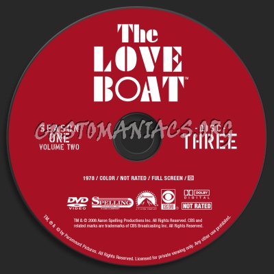 The Love Boat Season 1 Volume 2 dvd label