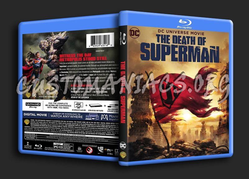 The Death of Superman blu-ray cover