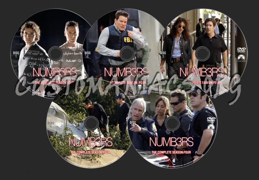 Numb3rs Season 4 dvd label