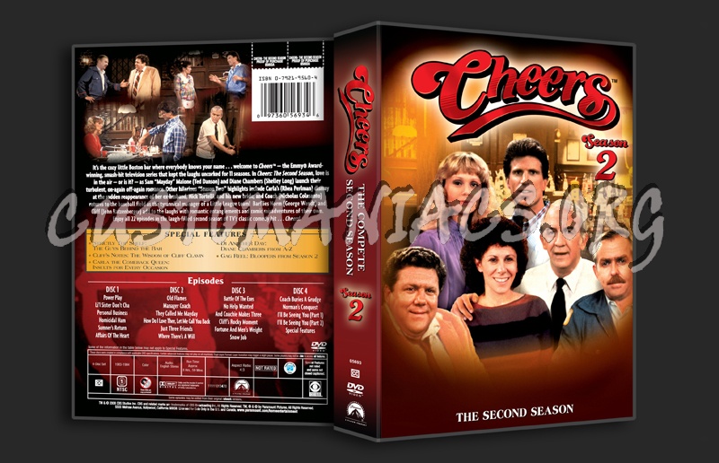 Cheers Season 2 dvd cover