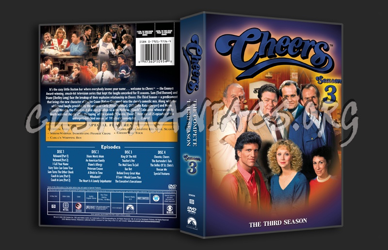Cheers Season 3 dvd cover
