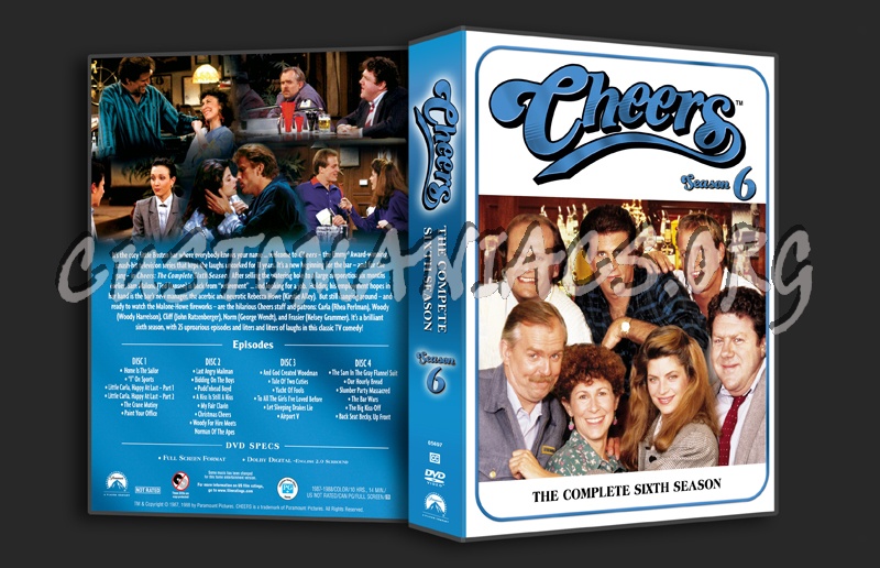 Cheers Season 6 dvd cover