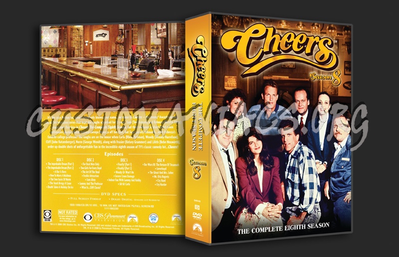 Cheers Season 8 dvd cover