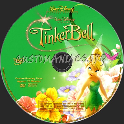 Tinker Bell dvd label