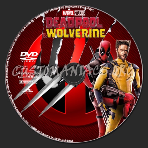 Deadpool & Wolverine dvd label