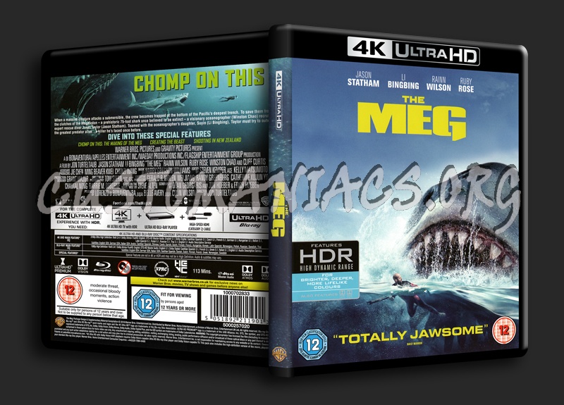 The Meg 4K blu-ray cover