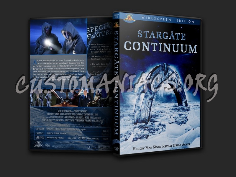 Stargate Continuum dvd cover