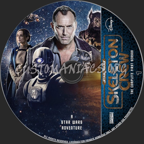 Star Wars Skeleton Crew Season 1 dvd label