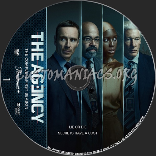 The Agency Season 1 dvd label