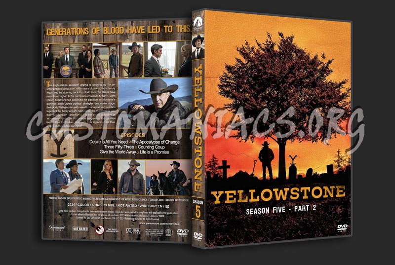 Yellowstone - Season 5, Part 2 dvd cover