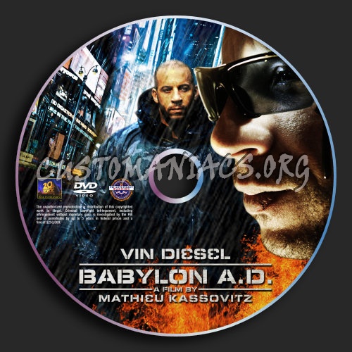 Babylon A.D dvd label