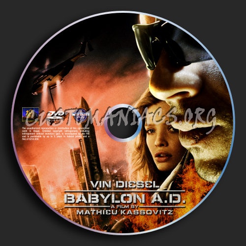 Babylon A.D dvd label