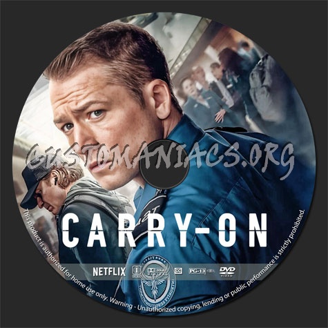 Carry-On (2024) dvd label