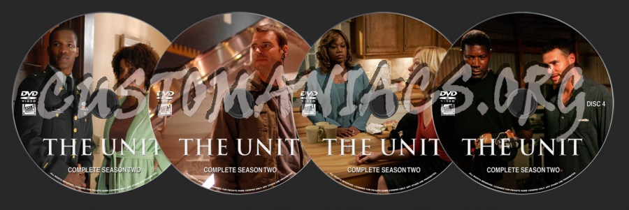 The Unit Season 2 dvd label