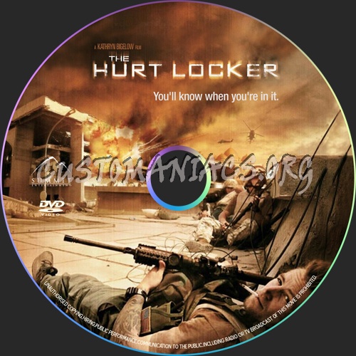 The Hurt Locker dvd label