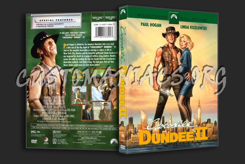 Crocodile Dundee 2 dvd cover